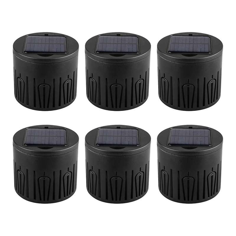 Solar Pathway Lights 6 Pack, Solar Deck Lights Solar Lights for Steps Decks Pathway Yard Stairs Fenc