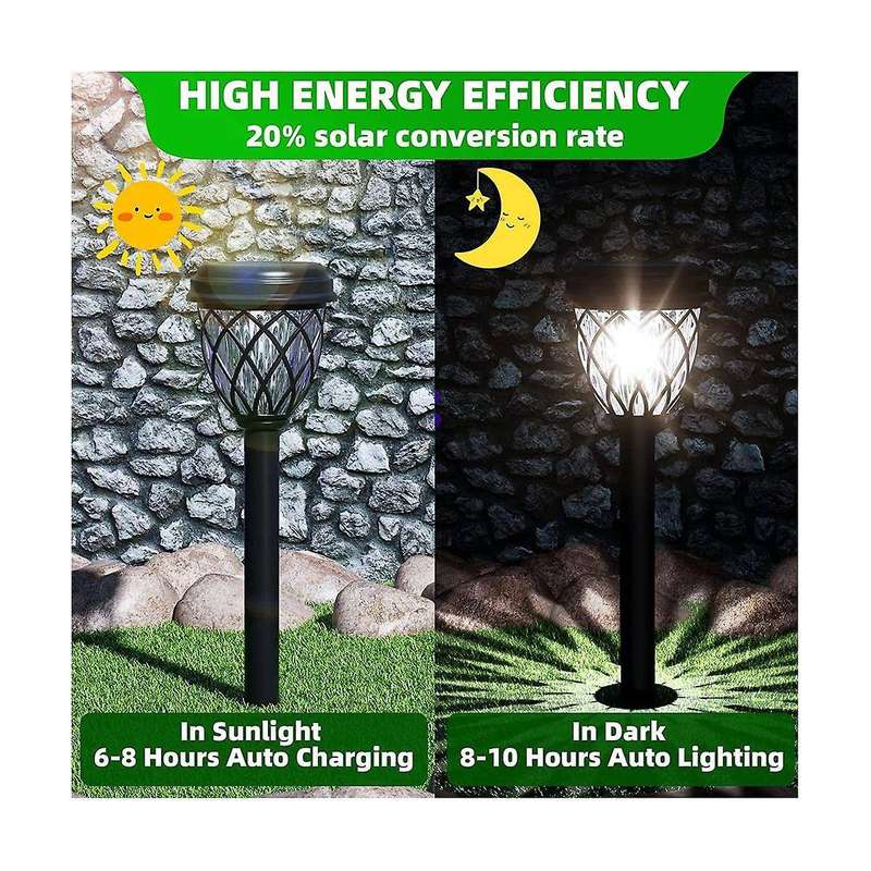 Solar Outdoor Lights, Solar Lights Outdoor Waterproof Ip65, Bright Powered By Solar Garden Lights F