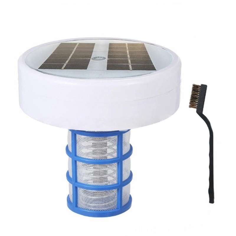 Solar Pool Ionizer, Copper Pool Ionizer Floater Auto Switching of Multi-Colored LED Night Light, Fl