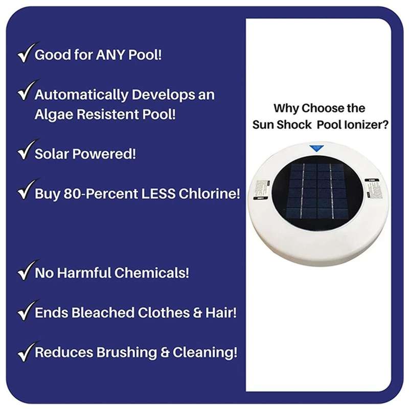 Solar Pool-ionizer Copper Silver Swimming Pool Purifier Water Purifier Kills-algae Pool Ionizer