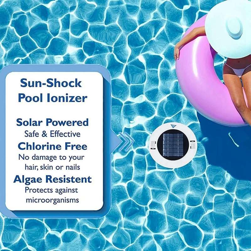 Solar Pool-ionizer Copper Silver Swimming Pool Purifier Water Purifier Kills-algae Pool Ionizer