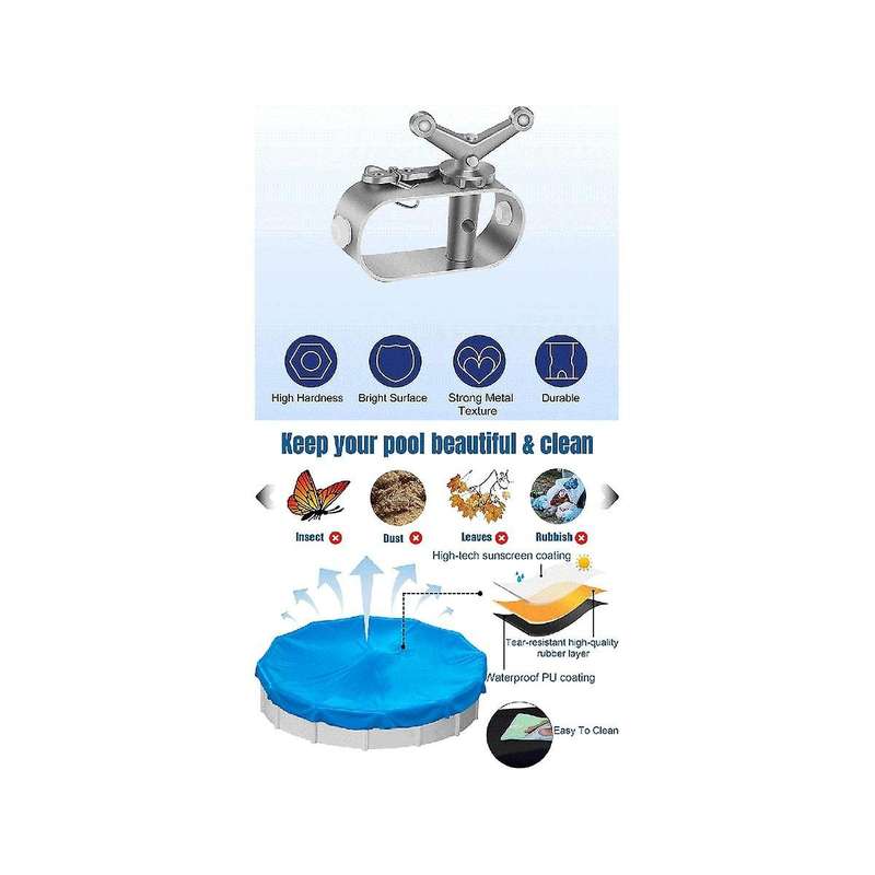 Solar Pool Cover for Above Ground Swimming Pools, 18 Feet Round Pool Warmers, Hot Tub Cover for Indo