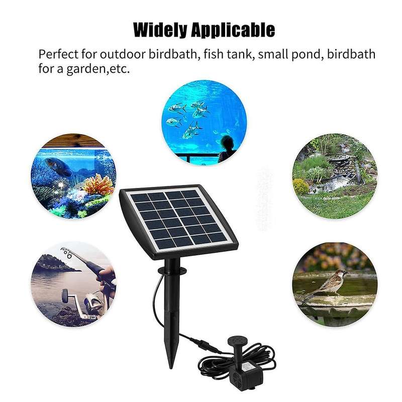 Solar Power Fountain Pump Water Pump for Garden Backyard Pool Bird Bath Solar Powered Water Fountai