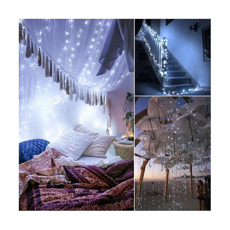 Solar Powered Lights 100 LED String Fairy Lights for Outdoor Christmas Lighting Courtyard Street Gar