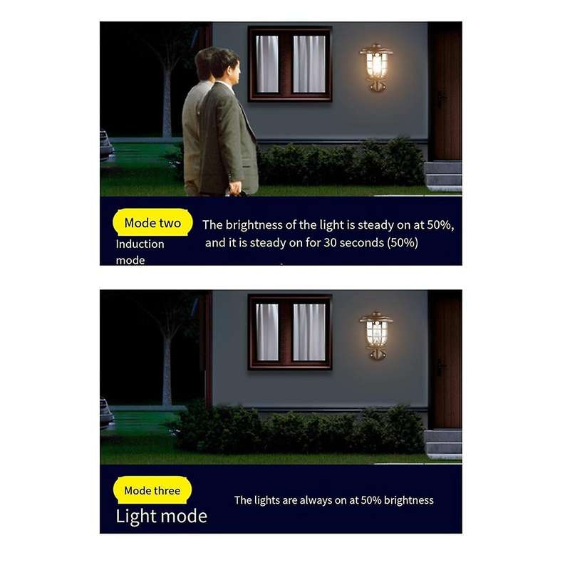 Solar Sensor Wall Mounted Lights Waterproof Garden Landscape Lights for Garden Villa Small Yard Dec