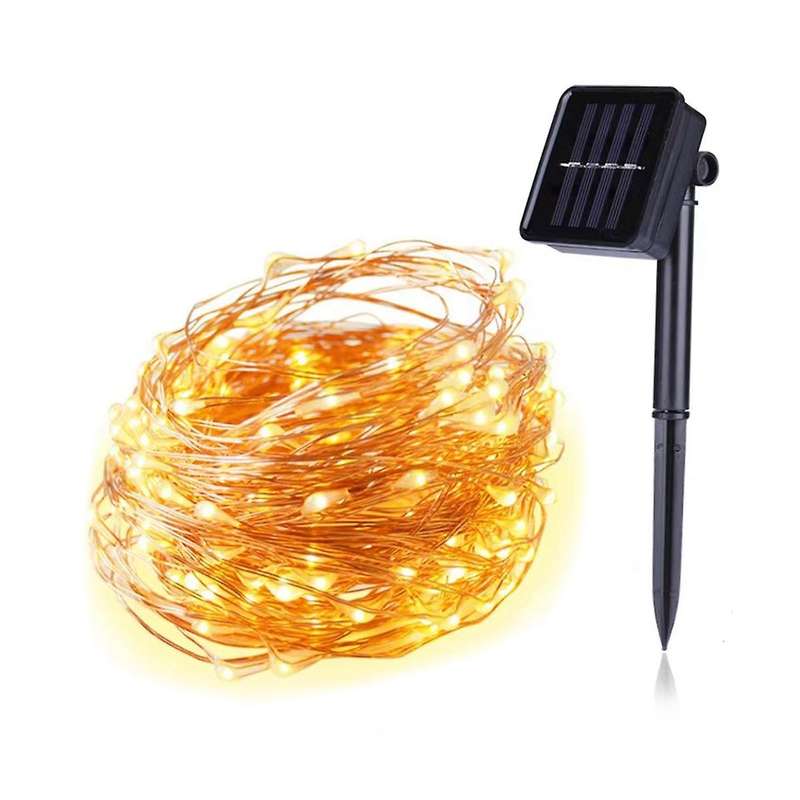 Solar Powered Lights 200 Led String Fairy Lights for Outdoor Christmas Lighting Courtyard Street Ga
