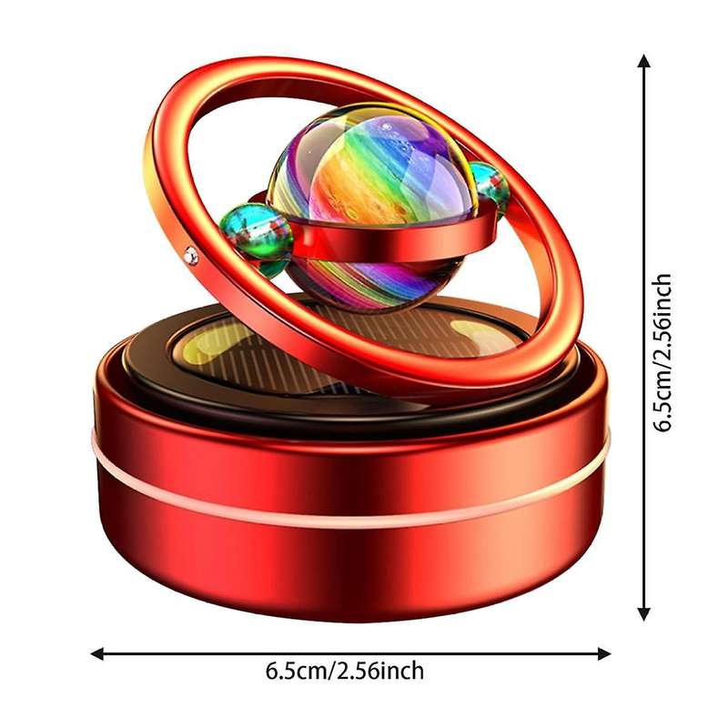 Solar Rotating Aromatherapy Car Diffuser Dashboard Ornaments Solar Car Air Freshener Auto Spin Car