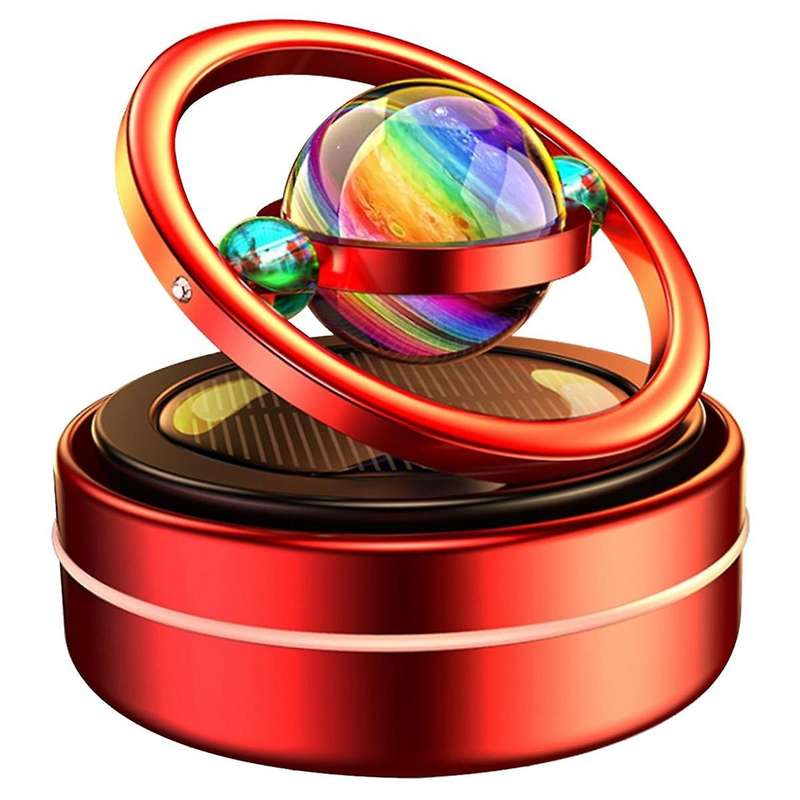 Solar Rotating Aromatherapy Car Diffuser Dashboard Ornaments Solar Car Air Freshener Auto Spin Car