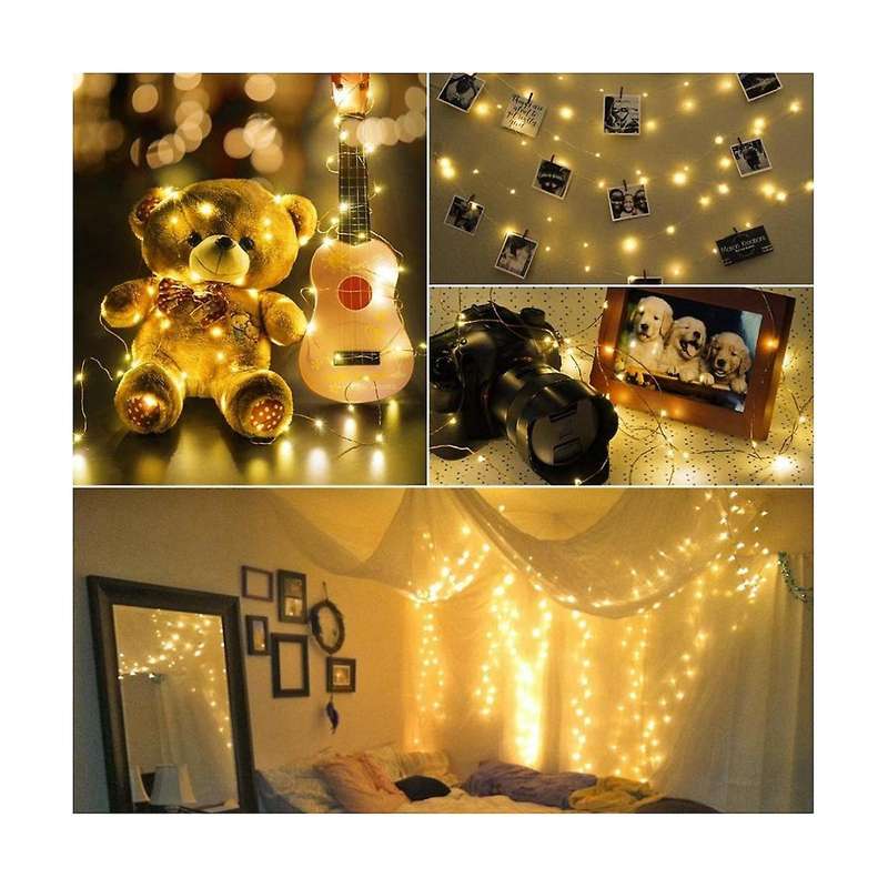 Solar Powered Lights 200led String Fairy Lights for Outdoor Christmas Lighting Courtyard Street Gar