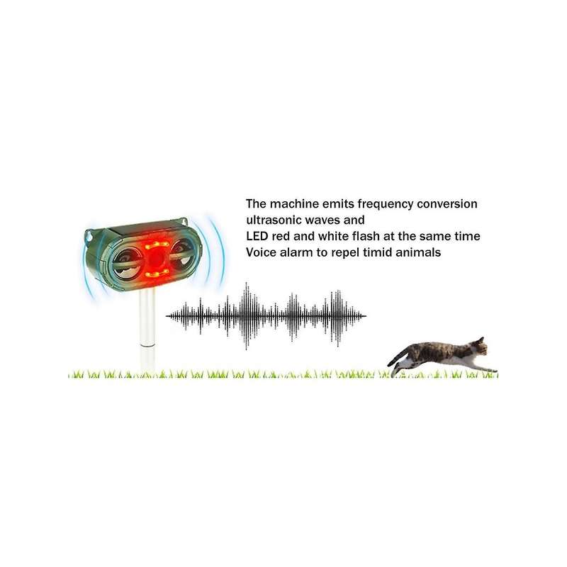Solar Ultrasonic Animal Repeller -animal Repeller Outdoor with Motion Sensor&sound Squirrel Repell