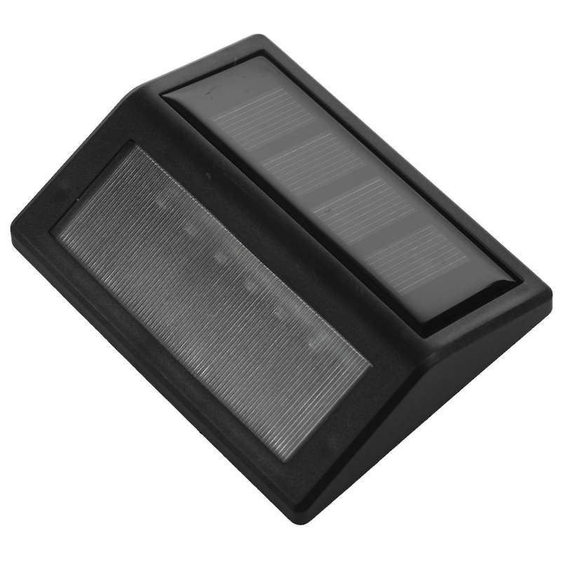 Solar Wall Light 6 Led Smart Human Body Induction Lawn Light Outdoor Garden Wall Sensor Light Black+