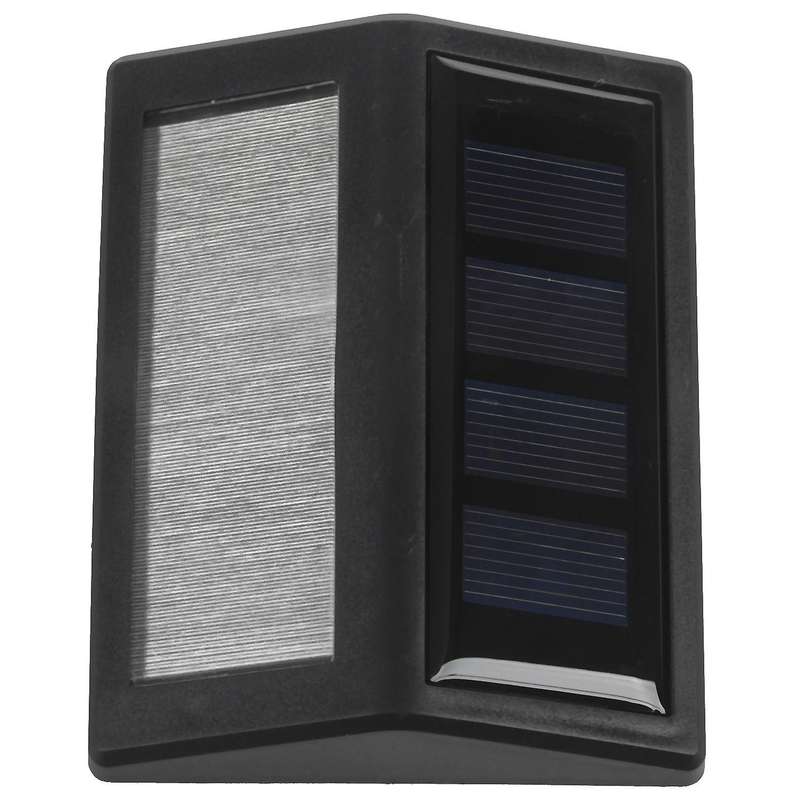 Solar Wall Light 6 Led Smart Human Body Induction Lawn Light Outdoor Garden Wall Sensor Light Black+