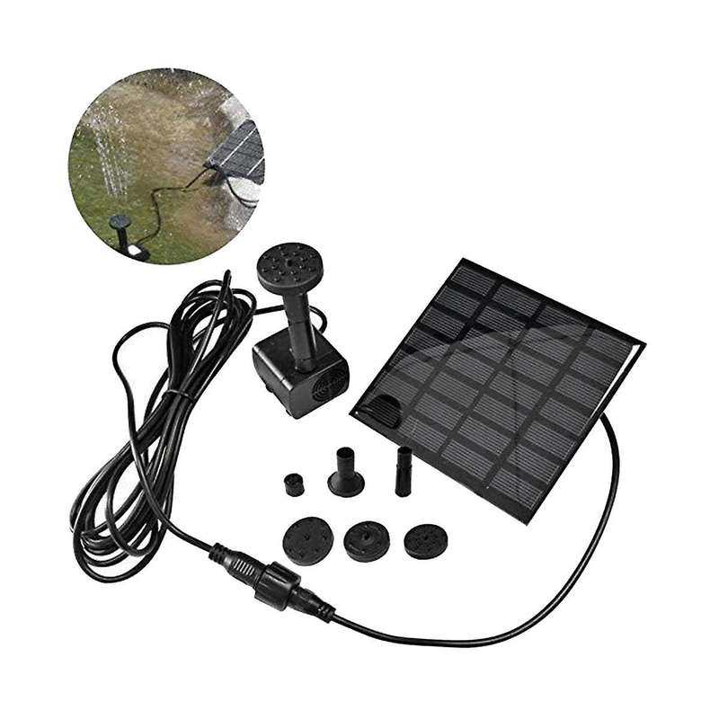 Solar Water Pump Solar Panel Fountain Pump Pool Pond Garden Water Sprinkler Sprayer for Bird Bath P
