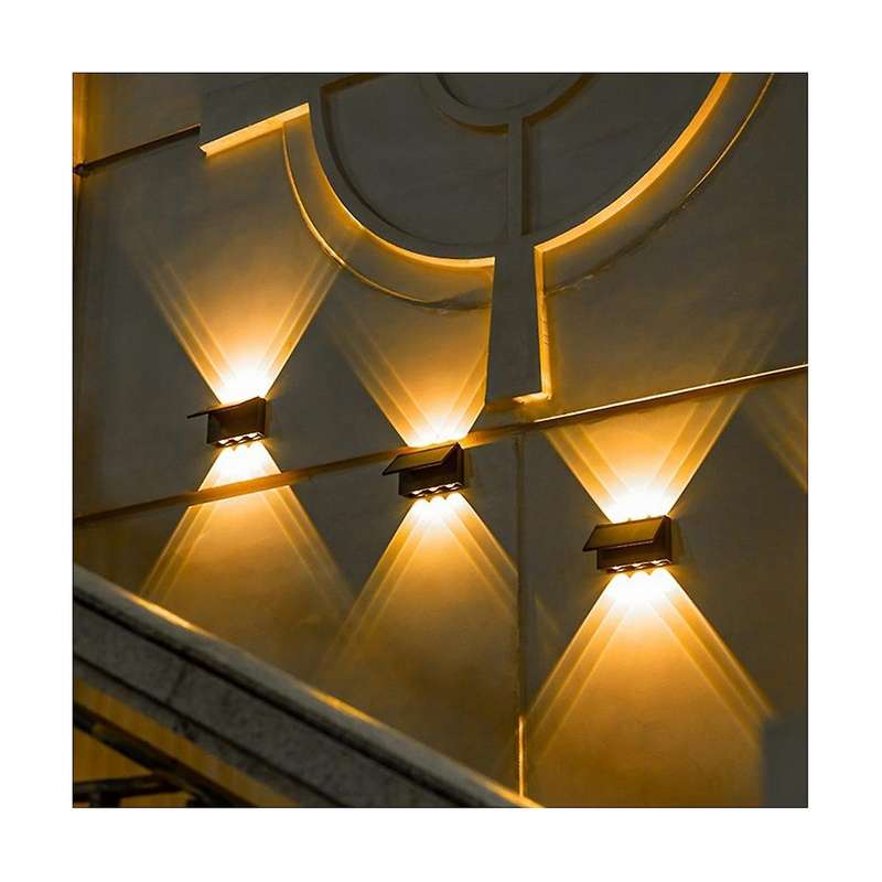 Solar Wall Light -led Outdoor Wall Solar Light Waterproof Garden Lighting for Villa Patio Stair Cor