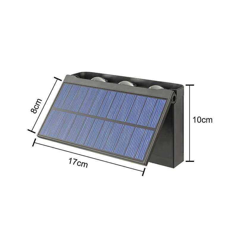 Solar Wall Light -led Outdoor Wall Solar Light Waterproof Garden Lighting for Villa Patio Stair Cor