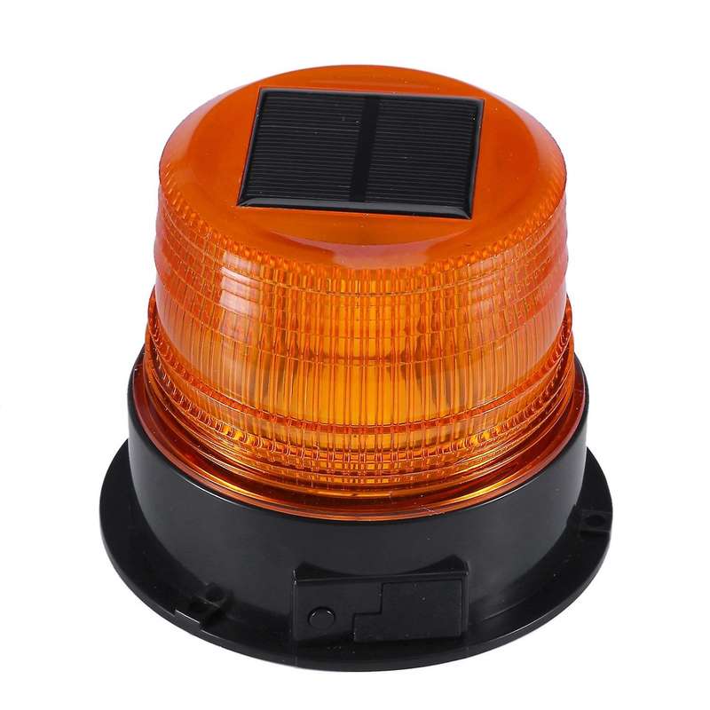 Solar Waterproof Flash Warning Light Ceiling Strobe Light with Strong Magnetic Traffic and Road Beac