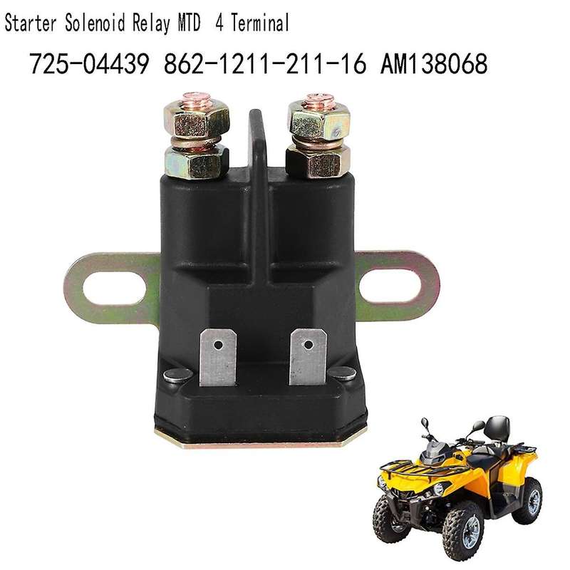 Solenoid Relay 725-04439 862-1211-211-16 4 Terminal for Utility Vehicle ATV Snowmobile AM138068