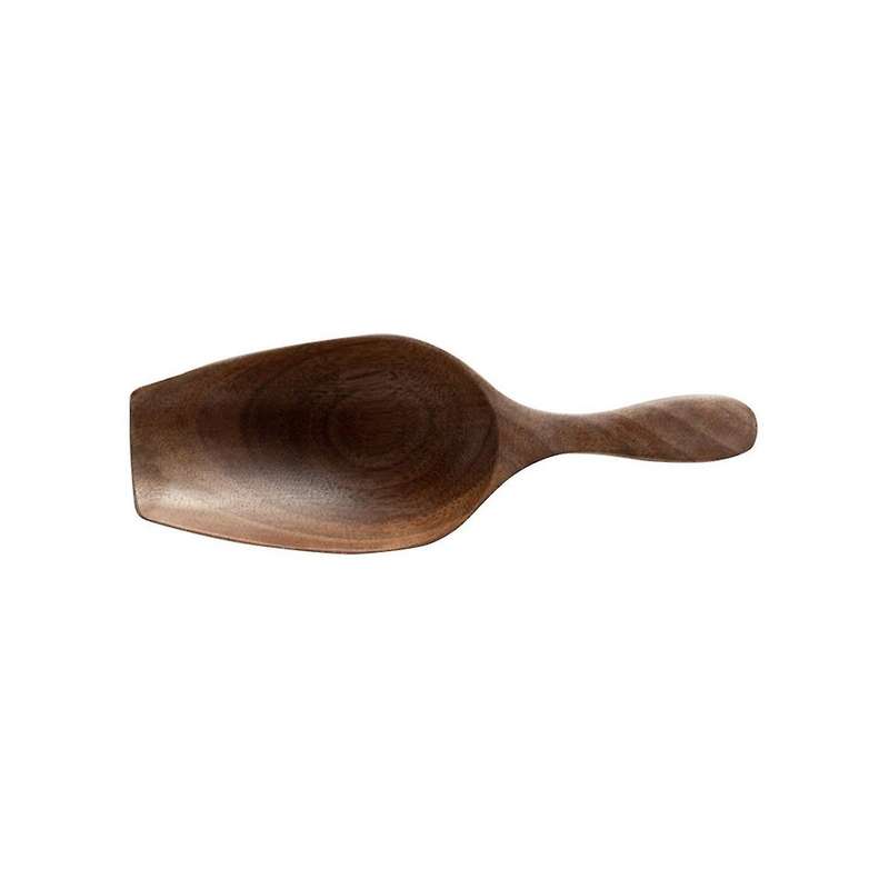 Solid Wood Coffee Bean Spoon Shovel Black Walnut Whole Wood Digging Coffee Bean Spoon Tea Shovel Woo