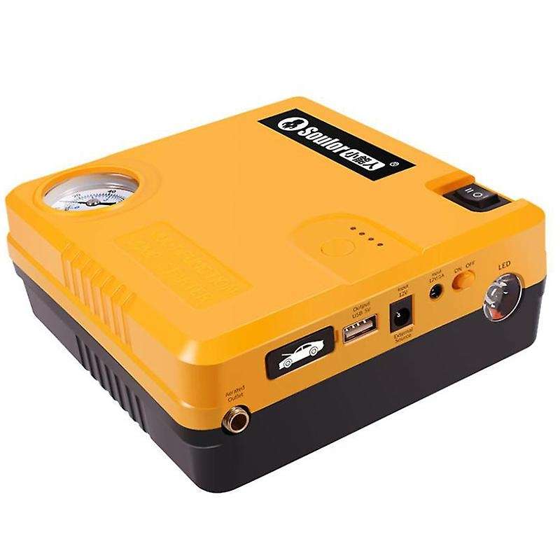 SOULOR 12000MA 12V Portable Car Jump with Air Compressor Battery Jump Pack with Air Pump Emergency P