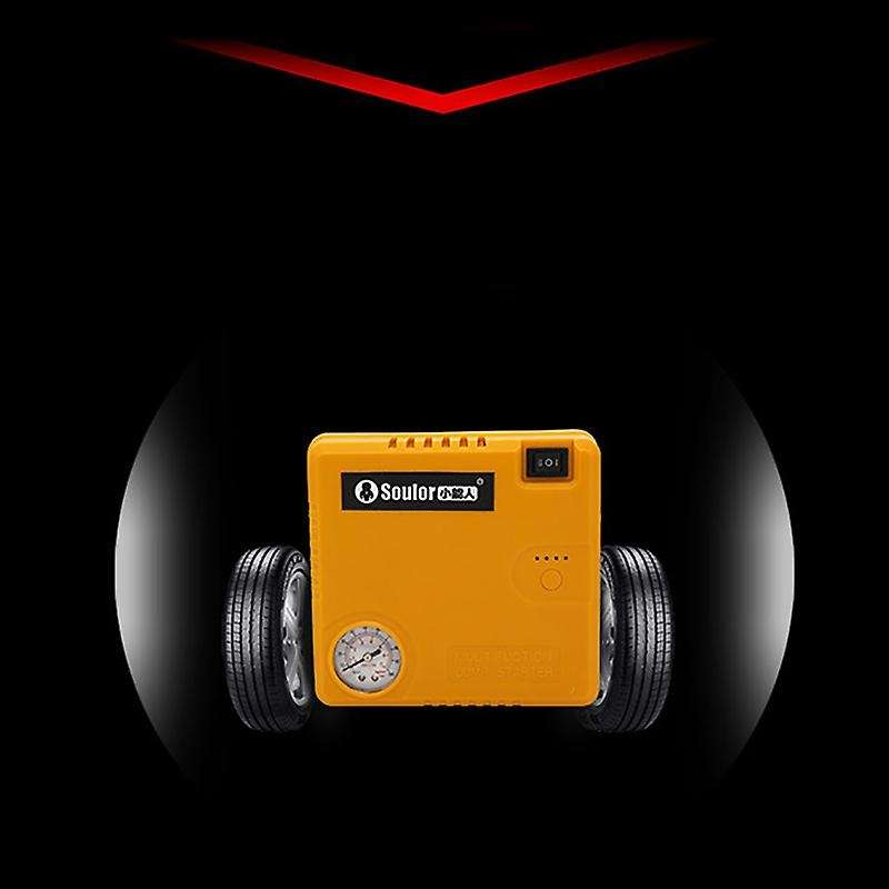 SOULOR 12000MA 12V Portable Car Jump with Air Compressor Battery Jump Pack with Air Pump Emergency P