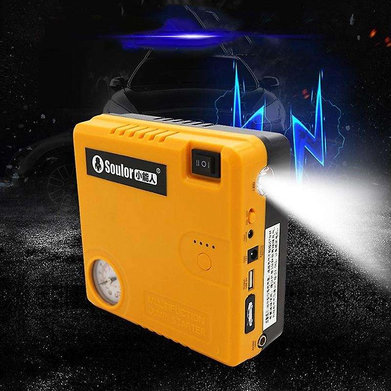 SOULOR 12000MA 12V Portable Car Jump with Air Compressor Battery Jump Pack with Air Pump Emergency P