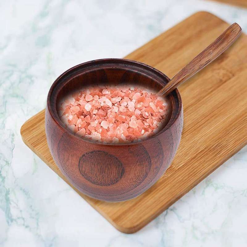 Solid Wood Spice Salt Pepper Seasoning Box Japanese Style with and Lid Kitchen Tool