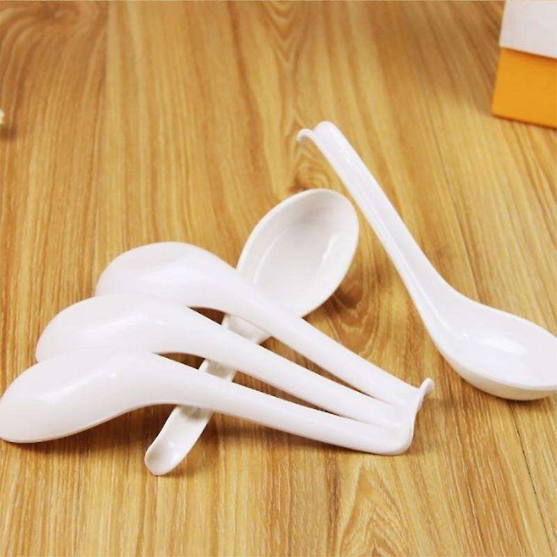Soup Spoons,15Pcs Japanese Style Spoons Rice Spoons Chinese Asian Soup Spoons with Long Handle for