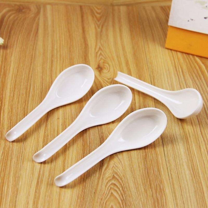Soup Spoons,15Pcs Japanese Style Spoons Rice Spoons Chinese Asian Soup Spoons with Long Handle for