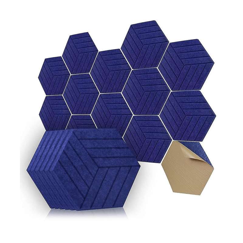 Sound Proof Panels Hexagon Self-adhesive,12 Pcs Acoustic Panel, Sound Dampening Panel for Studio Of