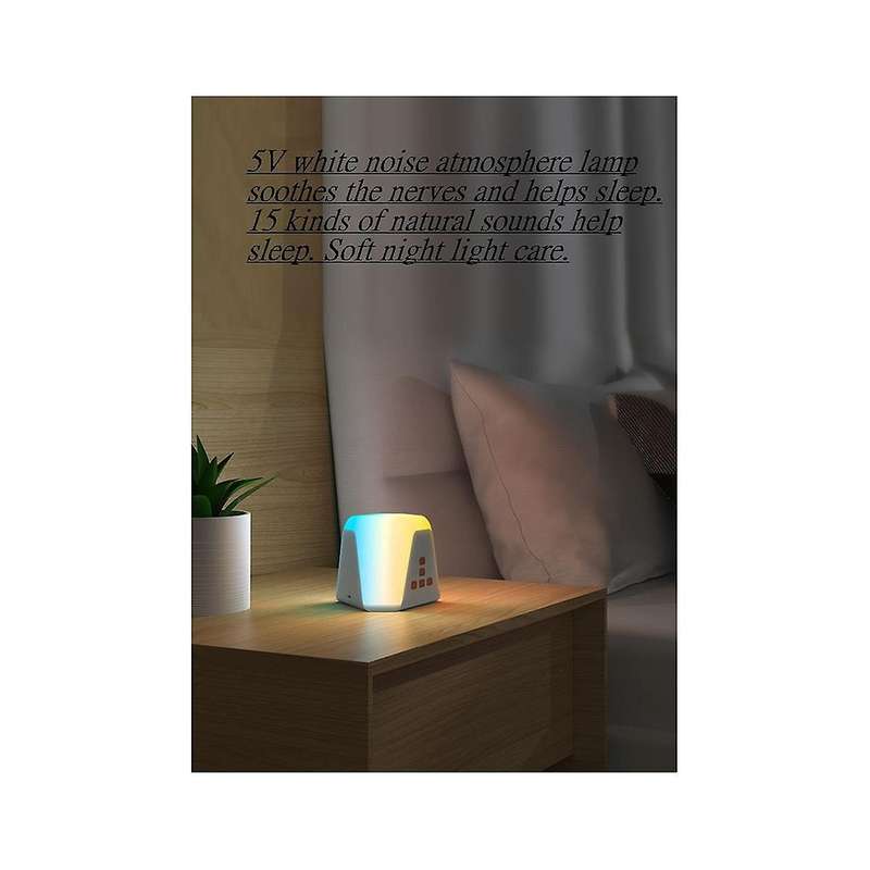 Sound Machine and Alarm Clock White Noise Sound Machine Night Light Sleep Instrument Atmosphere Lam