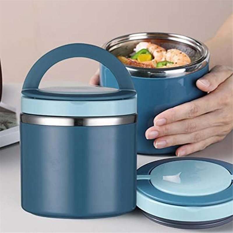 Soup Vacuum for Hot Food, 1000 Ml Food Flask Stainless Steel Vacuum Insulated Food Jars with Handle