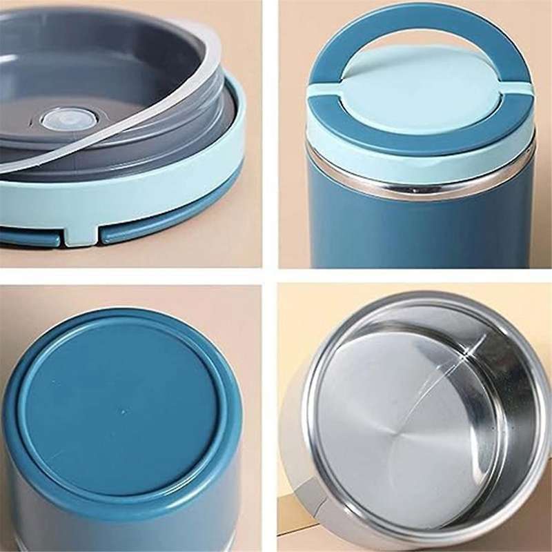 Soup Vacuum for Hot Food, 1000 Ml Food Flask Stainless Steel Vacuum Insulated Food Jars with Handle