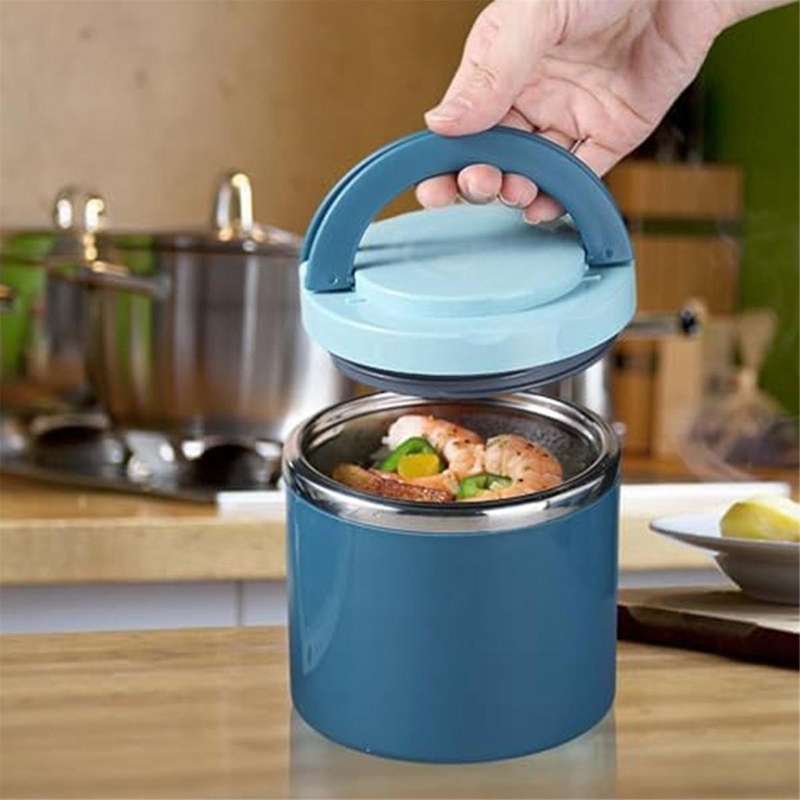 Soup Vacuum for Hot Food, 1000 Ml Food Flask Stainless Steel Vacuum Insulated Food Jars with Handle