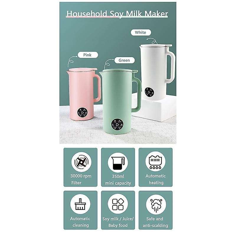 Soymilk Maker Food Blender Electric Juicer Grain Grinder Soya Bean Milk Machine Filter-Free Mixer Gr
