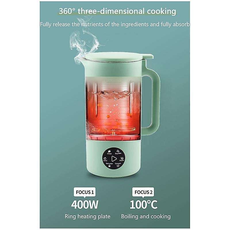 Soymilk Maker Food Blender Electric Juicer Grain Grinder Soya Bean Milk Machine Filter-Free Mixer Gr