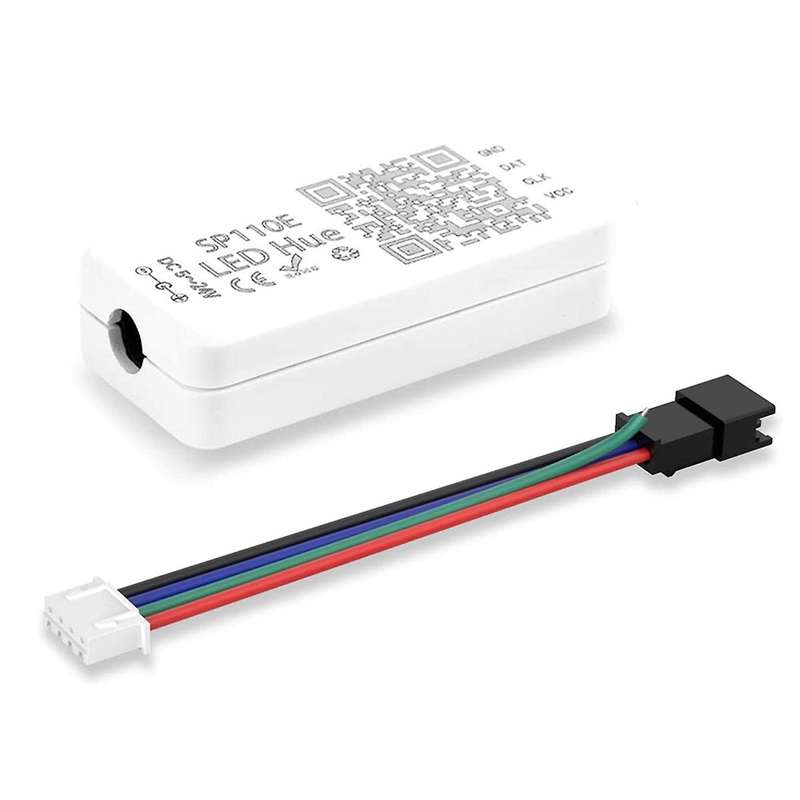 SP110E Bluetooth Controller DC5-12V for WS2812B SK6812 RGB/RGBW Lights LED Pixel Strip Smart Phone A
