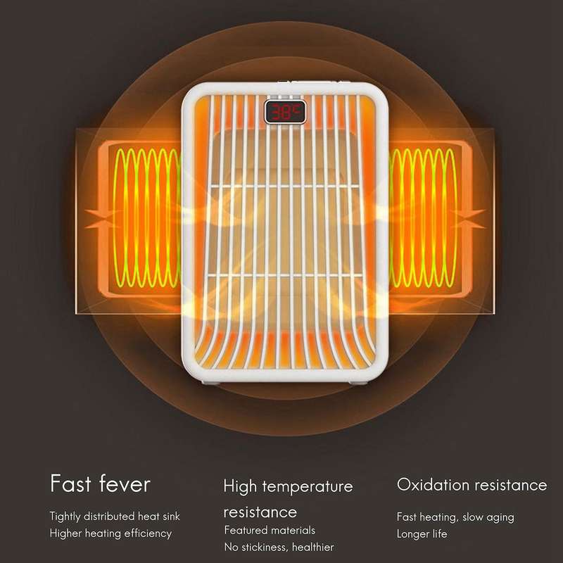 Space Heater,Electric Heaters Indoor Portable with Thermostat, PTC Fast Heating Small Heater for Bed