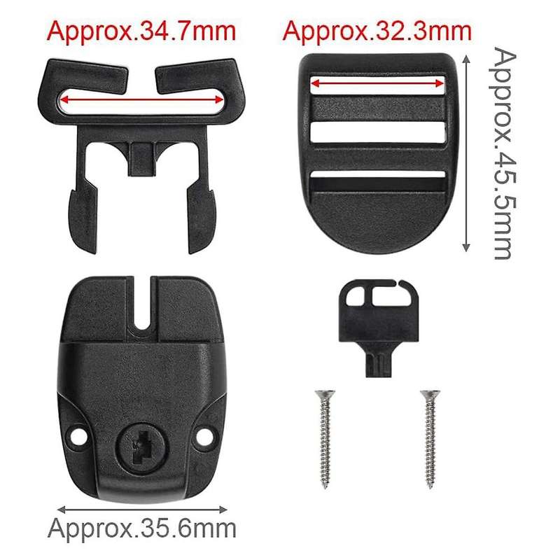 Spa Hot Tub Cover Clips Replacement, Hot Tub Cover Latch Repair Kit, Latch Locking with Key and Scre