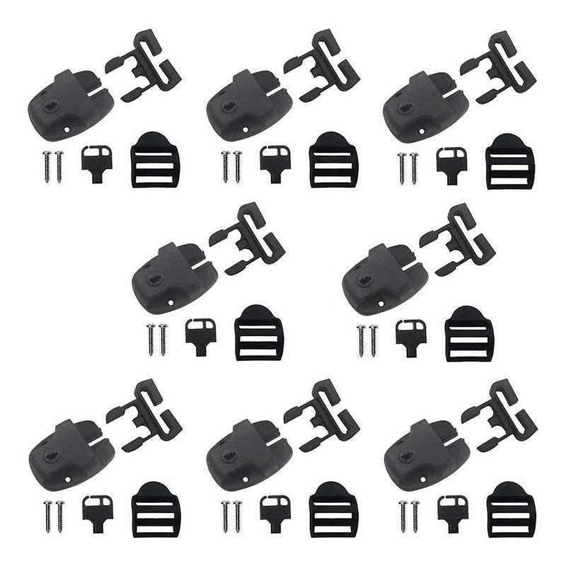 Spa Hot Tub Cover Clips Replacement, Hot Tub Cover Latch Repair Kit, Latch Locking with Key and Scre