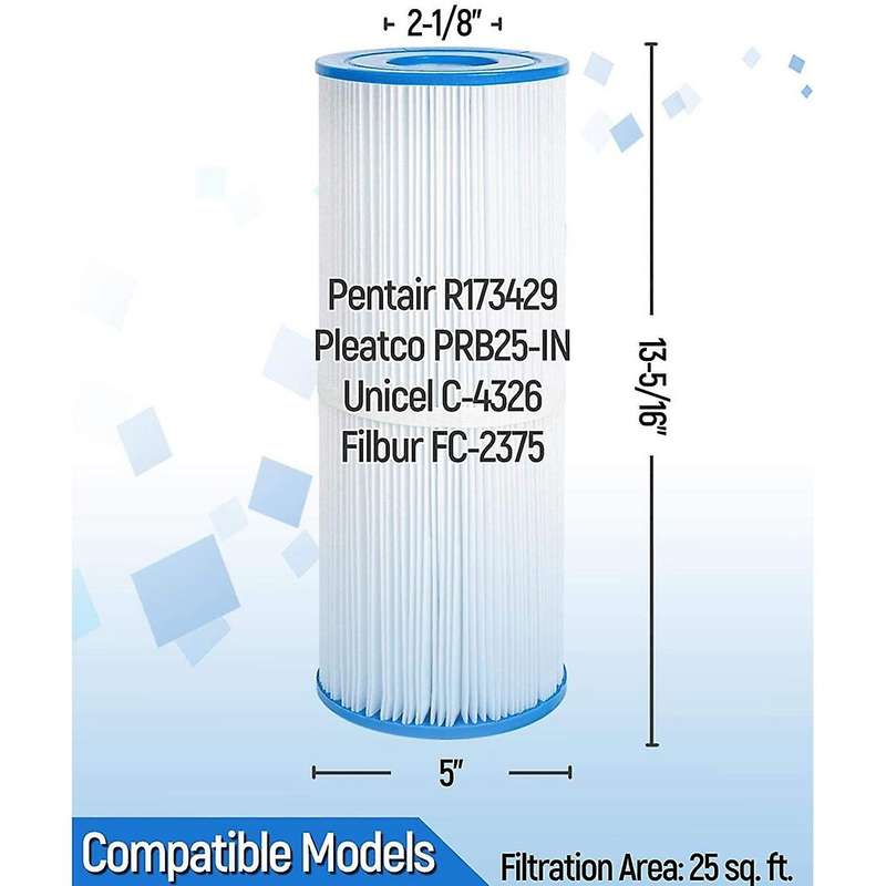 Spa Hot Tub Filter Compatible for Prb25-in Spa Filter,unicel C-4326,filbur -2375, 413-106,pool Filt