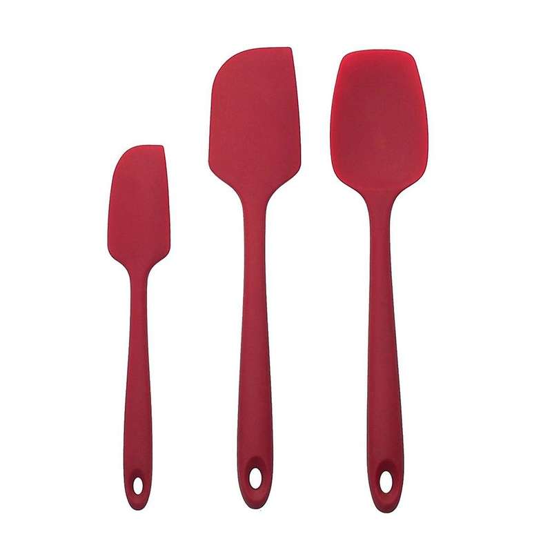 Spade Knife Batter Stirring Knife Baking Tool Cake Cream Spatula Silicone Spatula 3 Piece Set