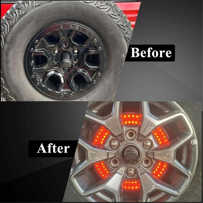 Spare Tire Brake Light Red Led Third 3rd Brake Light Rear Tail Wheel Light for 2021 2022 2023 2/4-do