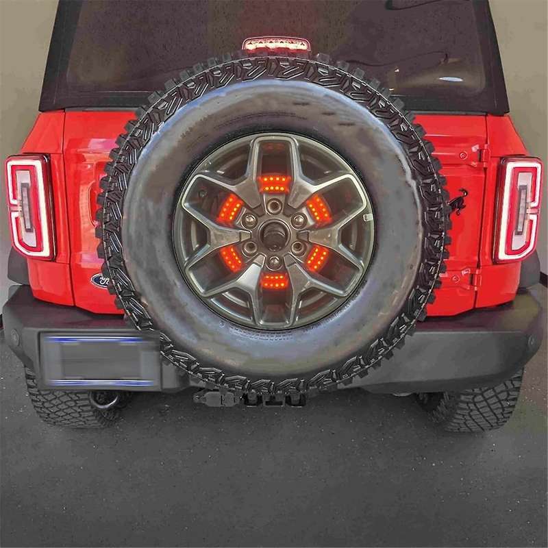 Spare Tire Brake Light Red Led Third 3rd Brake Light Rear Tail Wheel Light for 2021 2022 2023 2/4-do