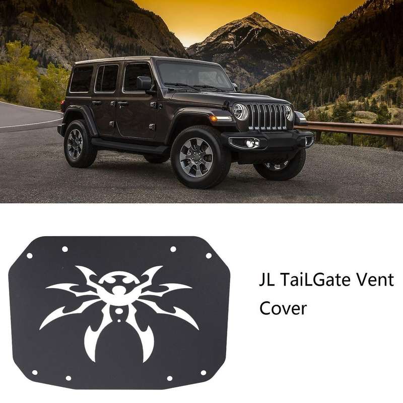 Spare Tire Carrier Delete Plate Vent-Plate Cover for Wrangler JL 2018-2020