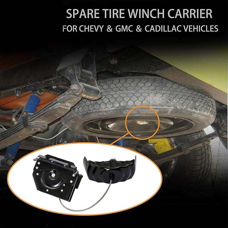 Spare Tire Hoist Spare Tire Winch Carrier for 2001-18 Escalade 924-517