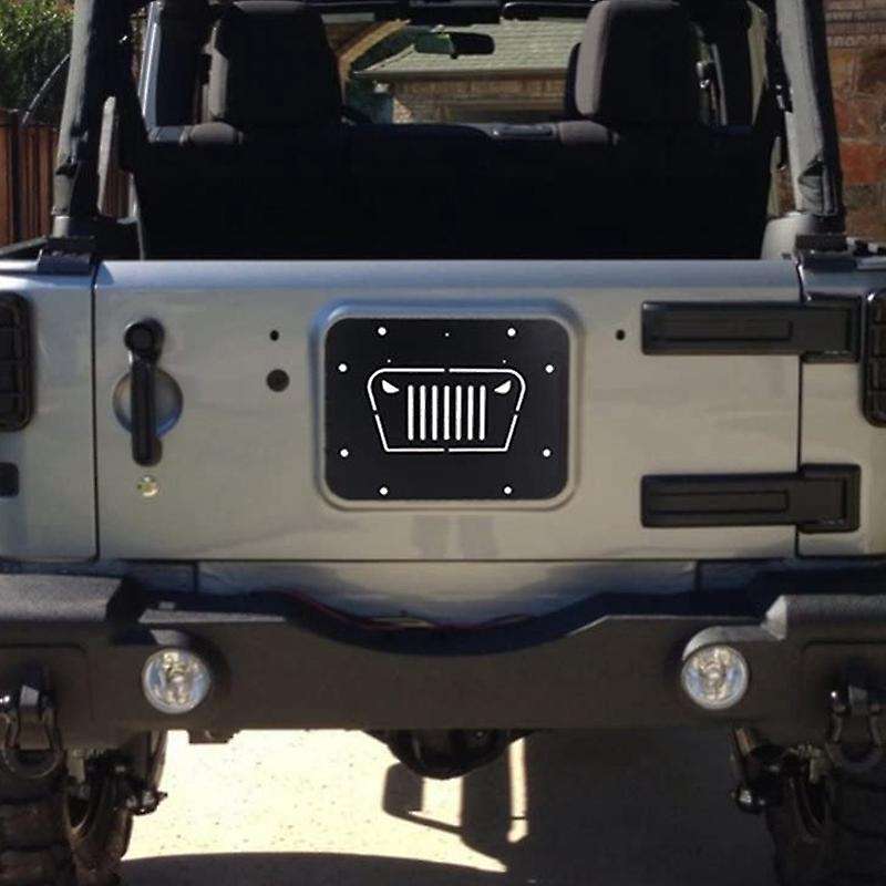 Spare Tire Delete Plate & Body Plugs Compatible for JK JKU 2007 to 2018