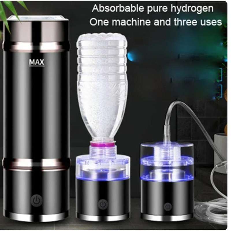 SPE/PEM Rich Hydrogen Cup Water Generator Portable Stainless Steel Thermal Water Kettle Alkaline Io