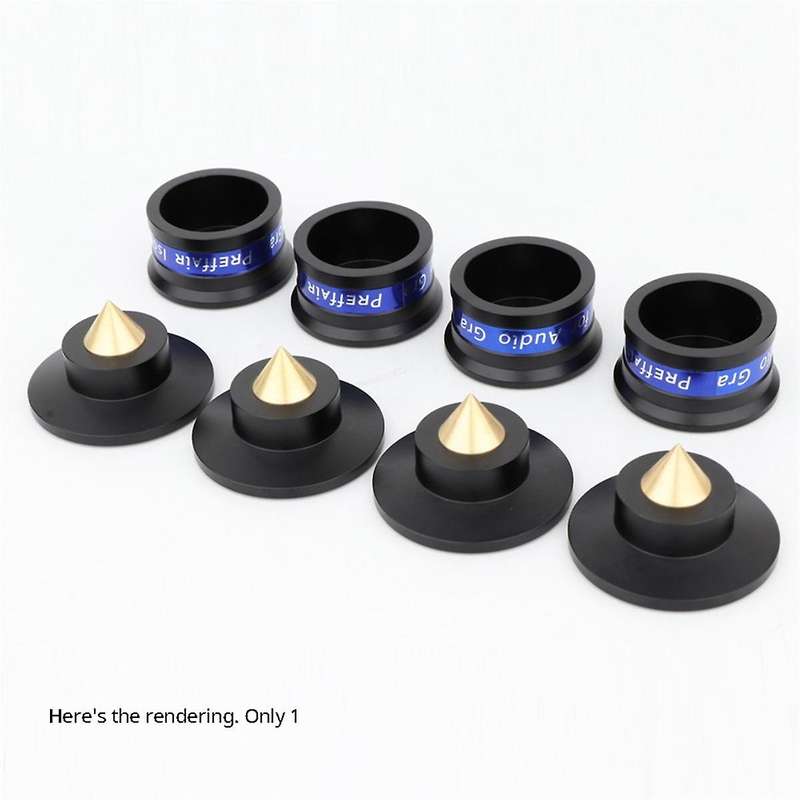 Speaker Isolation Spikes Speaker Base Pads with Non-Slip Base Pad Aluminium Anti-Vibration for Turnt