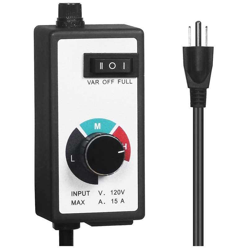 Speed Controller Fan Speed Controller 120V 15Amp Speed Adjuster for Exhaust Fan and Inline Duct Fan