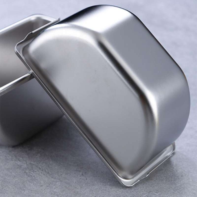 Spice Container Set Stainless Steel Spice Jar Spice Rack Seasoning Square with Lid (5 Compartments)